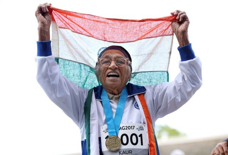 La 101 ani, medaliată cu aur pentru proba de sprint de 100 m