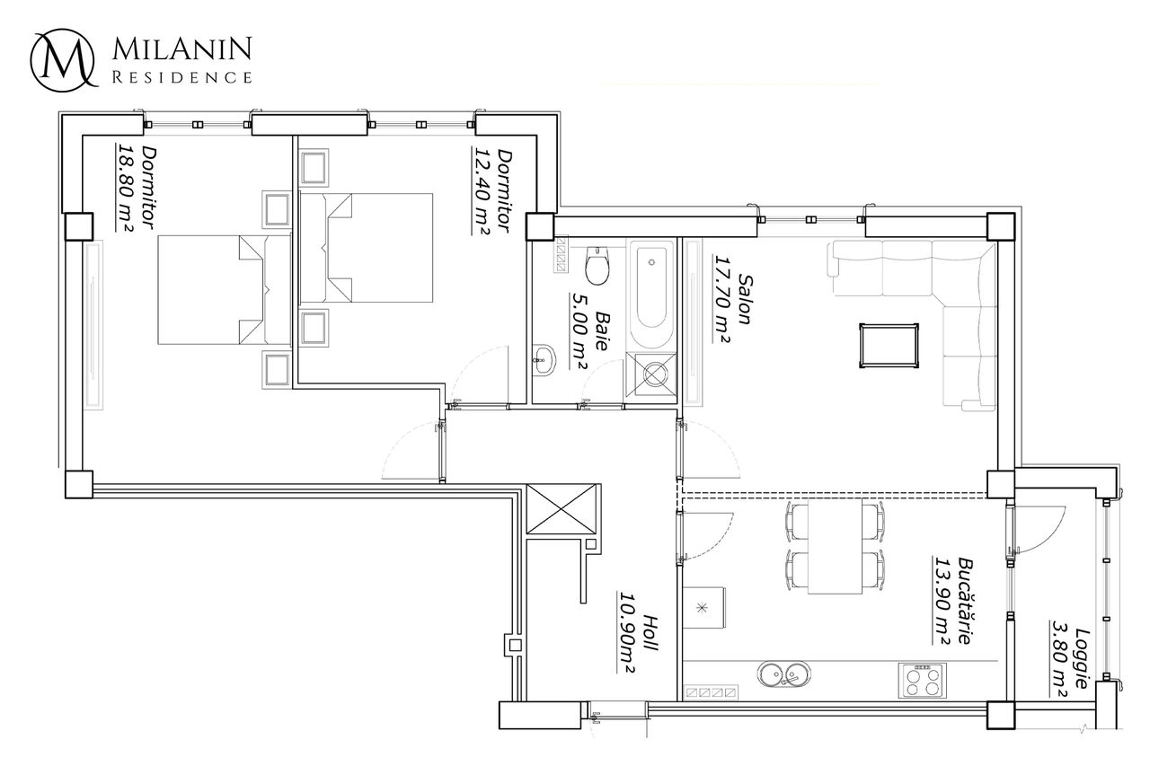 Milanin Residence: Последняя квартира на 83 кв2, дом сдан в эксплуатацию ®