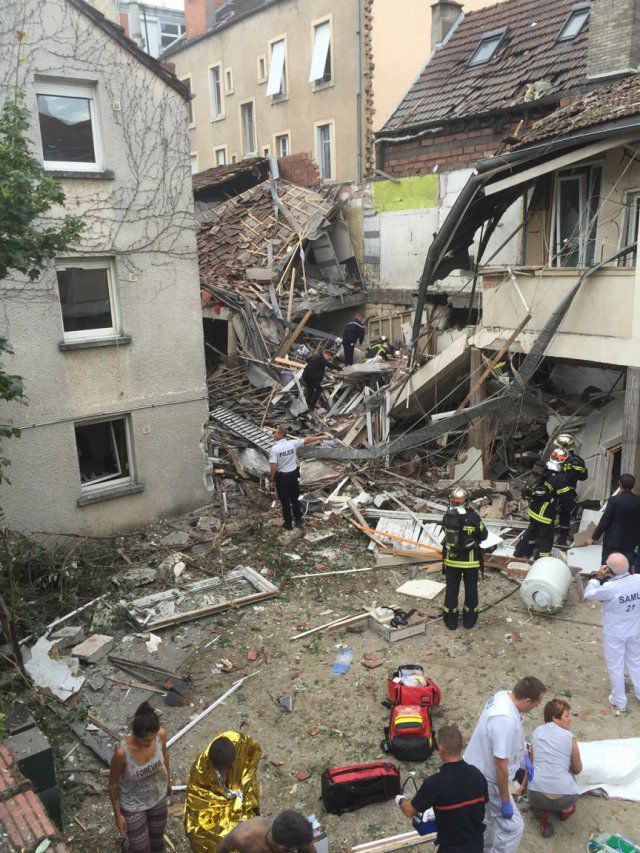 Explozie violentă în estul Franţei: 18 răniţi