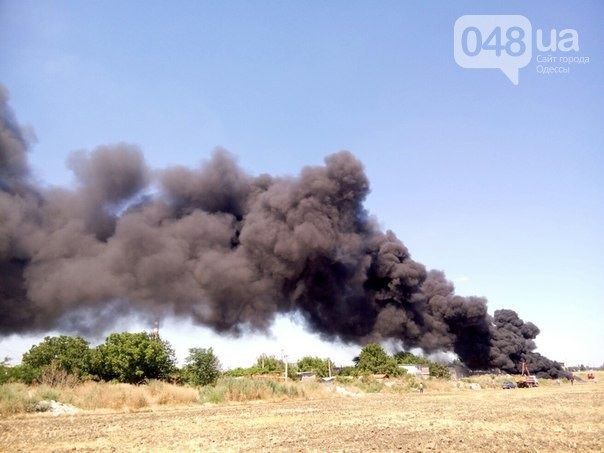 В Одессе произошел крупный пожар
