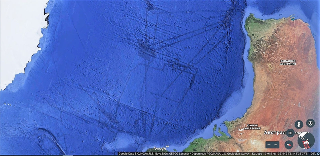 На Google Earth нашли таинственные тоннели, связывающие Антарктиду и Австралию