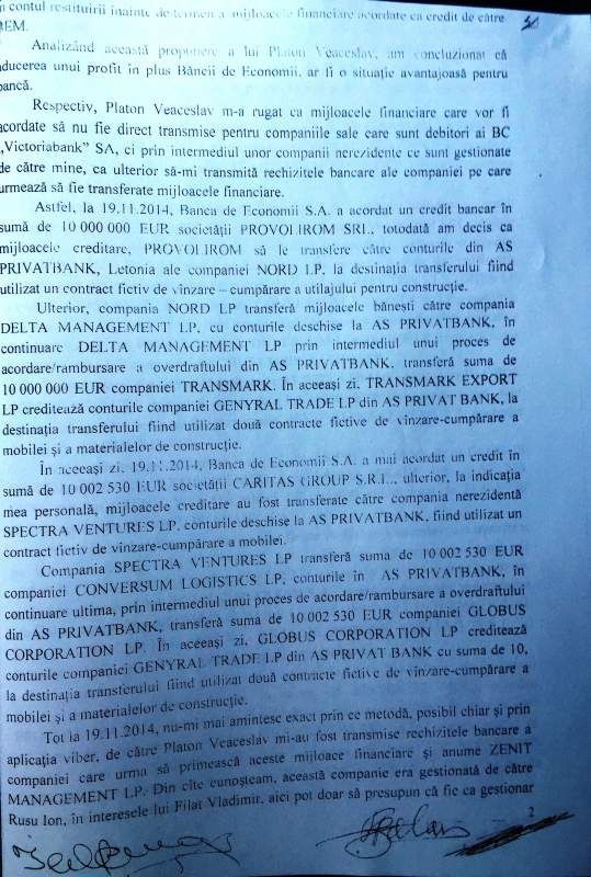 Ilan Sor, a depus marturii impotriva lui Veaceslav Platon