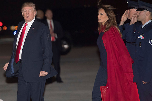 Мелания Трамп отказалась фотографироваться с мужем