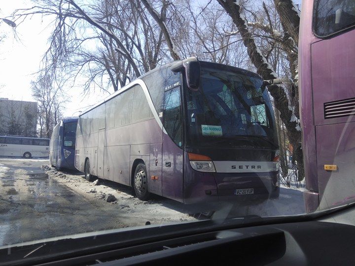 В Кишиневе замечены автобусы с румынскими номерами