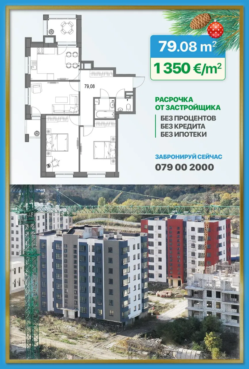 Kirsan: Квартиры от  1000 €/м² - Новогодняя акция 2026