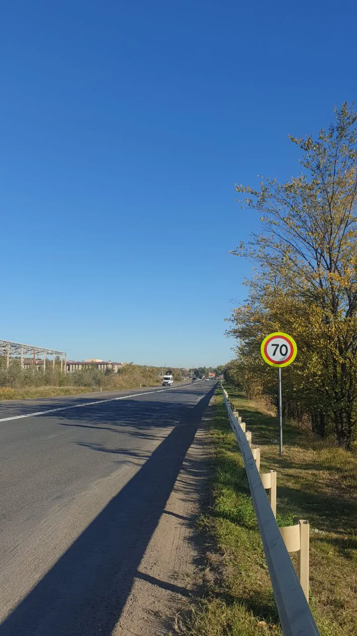 В Комрате на выезде из города увеличен скоростной лимит
