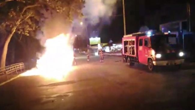 На Буюканах сгорел автомобиль