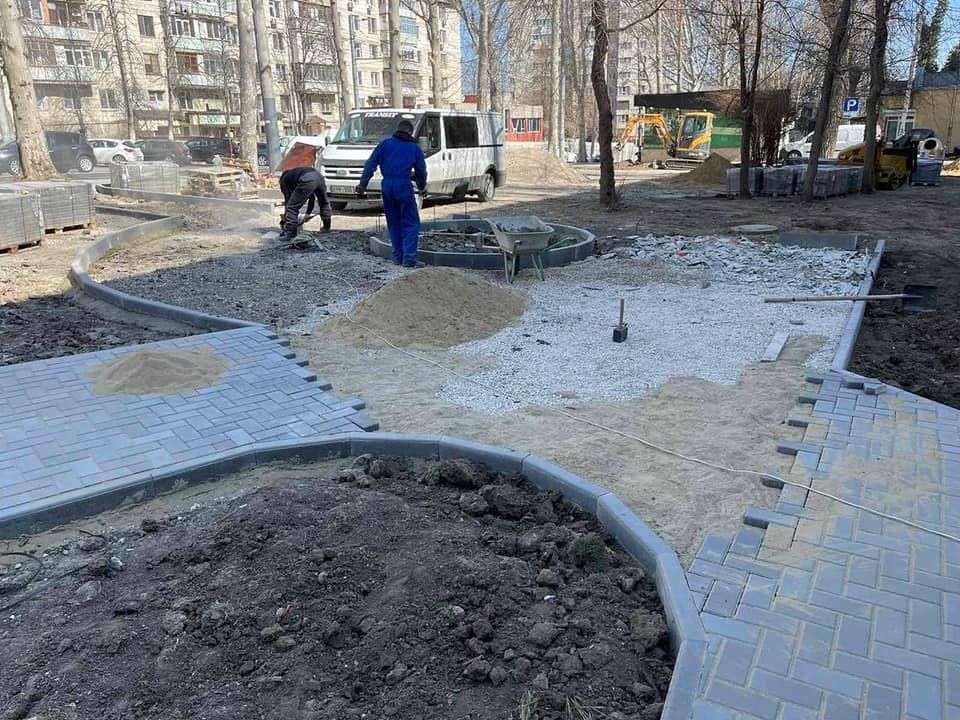 В секторе Буюканы обустраивается зеленая зона