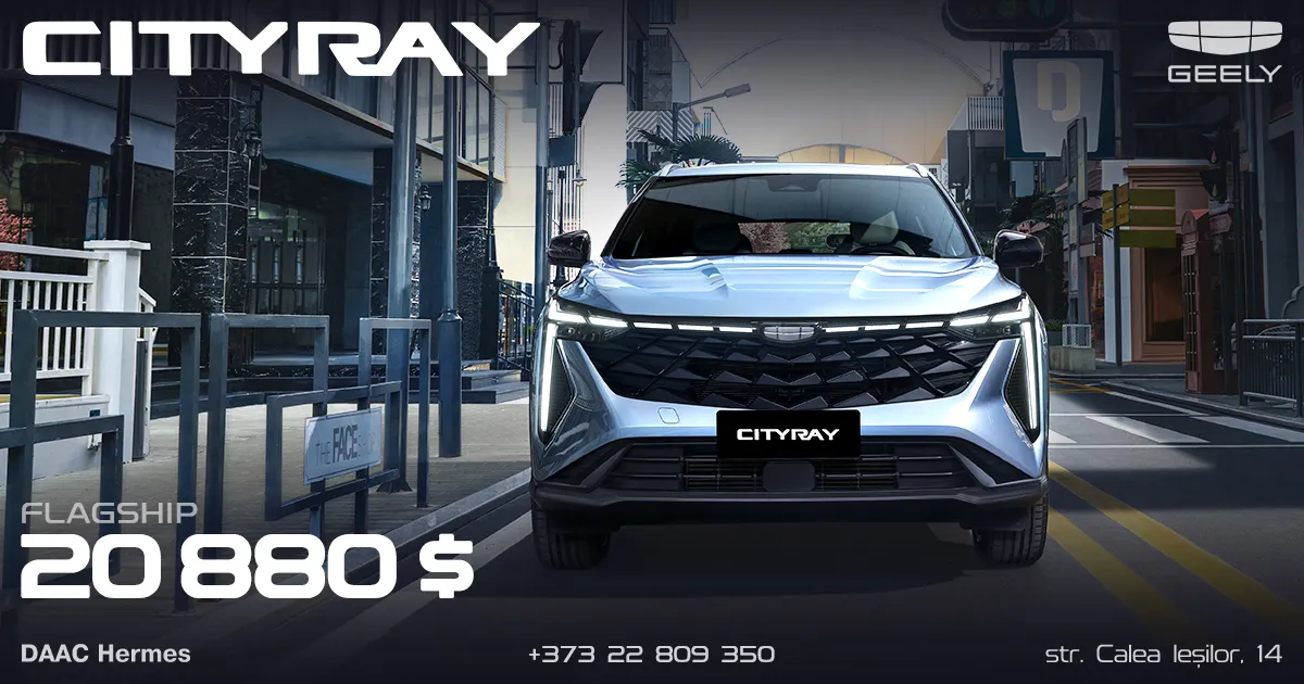 Geely — Nr. 1 pe piața auto din Moldova