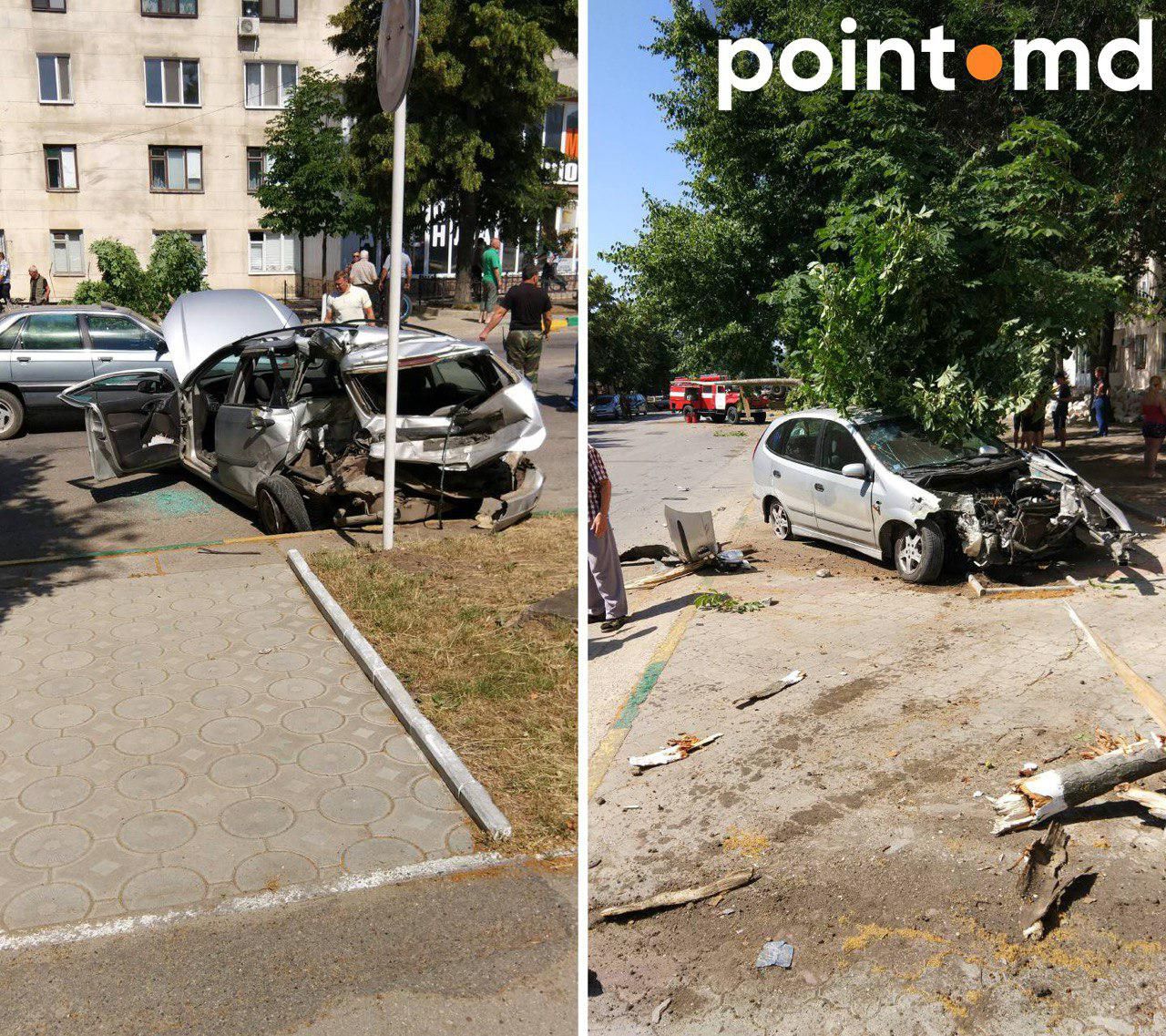 В Дубоссарах ЗИЛ без тормозов протаранил три легковых автомобиля