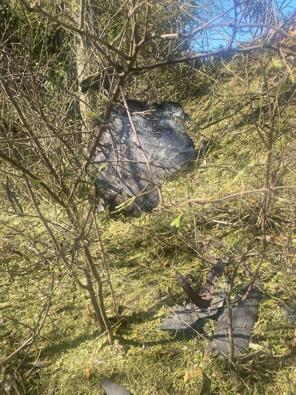Zona din Parcul Național Orhei, izolată după explozia unei drone. Fragmentele nu au fost ridicate