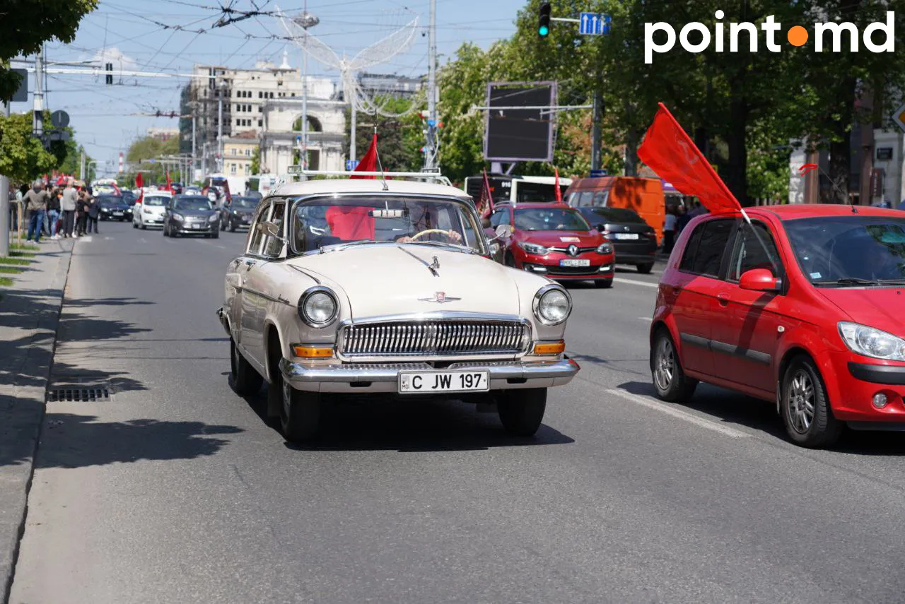 В центре Кишинева состоялся автопробег «Победа одна на всех»