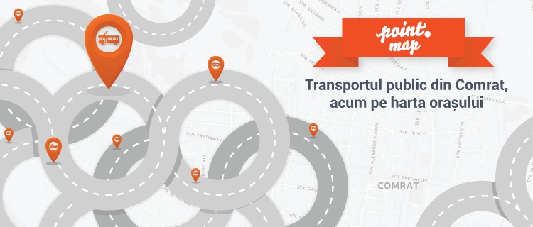 Rutele transportului public din Comrat, acum pe Point Map