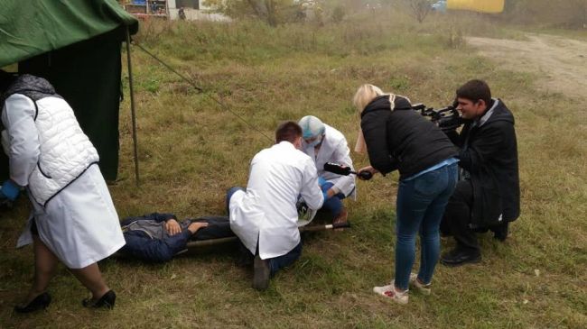 Учения, проводимые пожарными, напугали жителей столицы