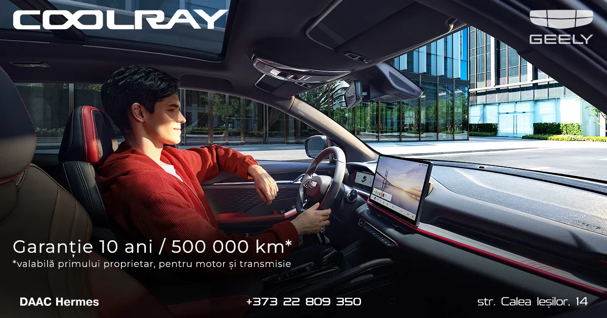 Geely: Garanție de 10 ani / 500.000 km pentru legendarul Coolray