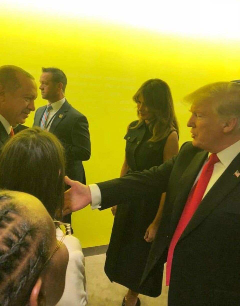 Эрдоган провел встречу с Трампом "на ногах" на полях Генассамблеи ООН
