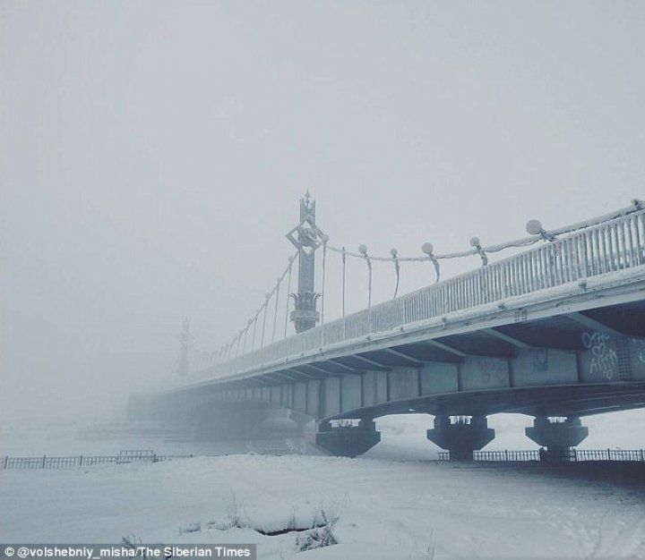 În oraşul Oymyakon din Siberia a fost înregistată o temperatură de minus 62 de grade Celsius