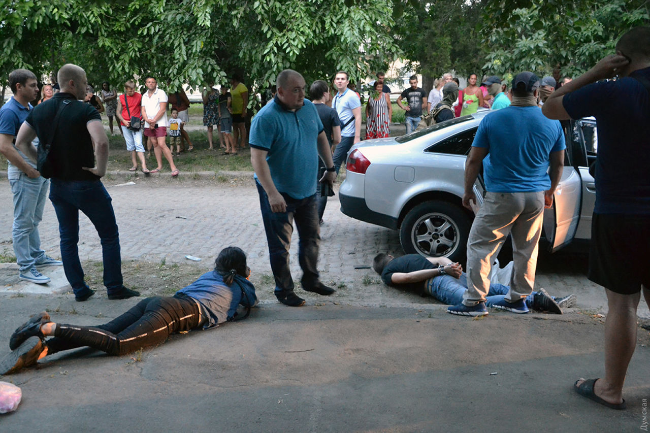 Погоня СБУ в Одессе: члены банды были на авто с молдавскими номерами