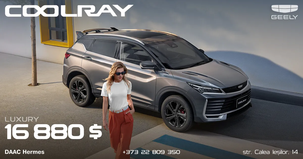 Geely — Nr. 1 pe piața auto din Moldova