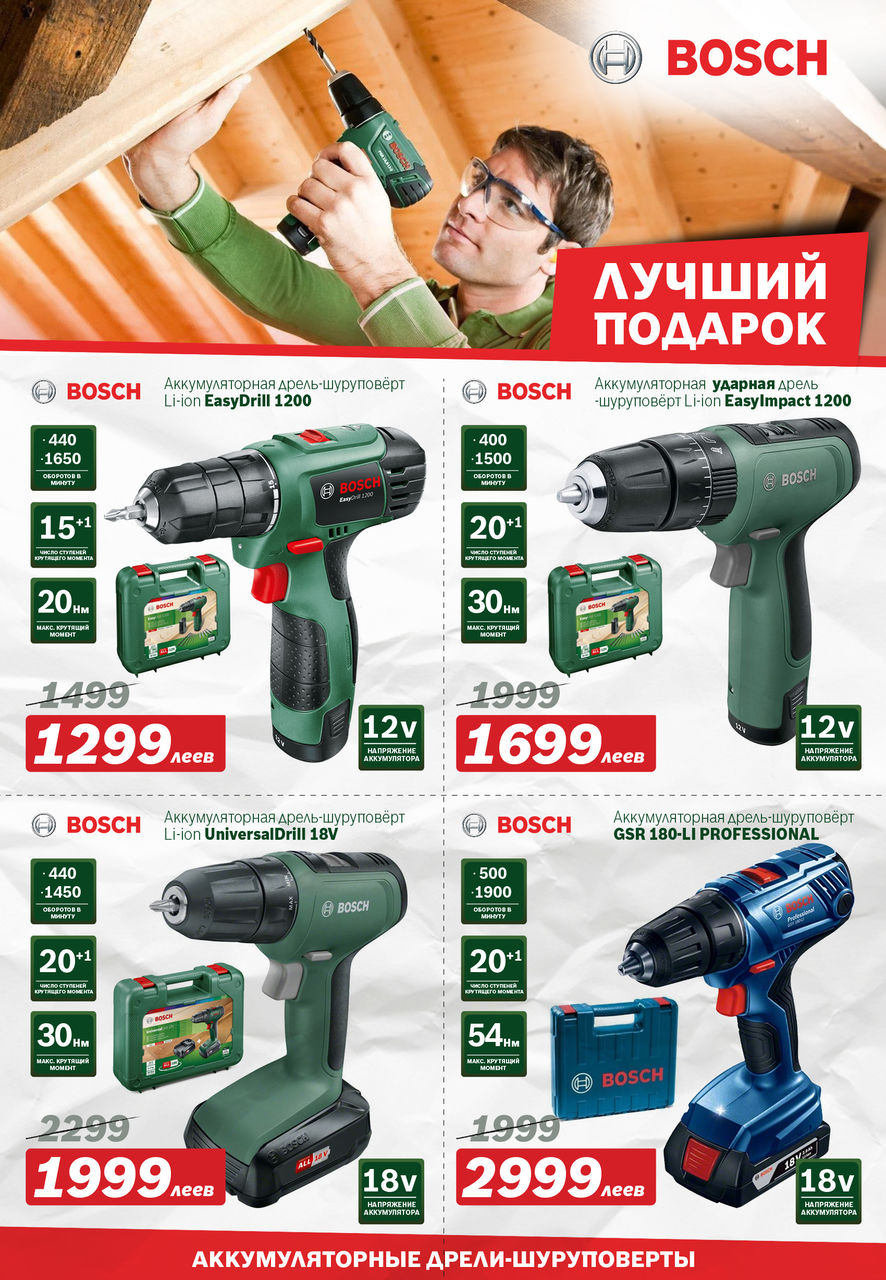 Bosch Siemens: Электроинструмент Bosch - новинки и новогодние скидки