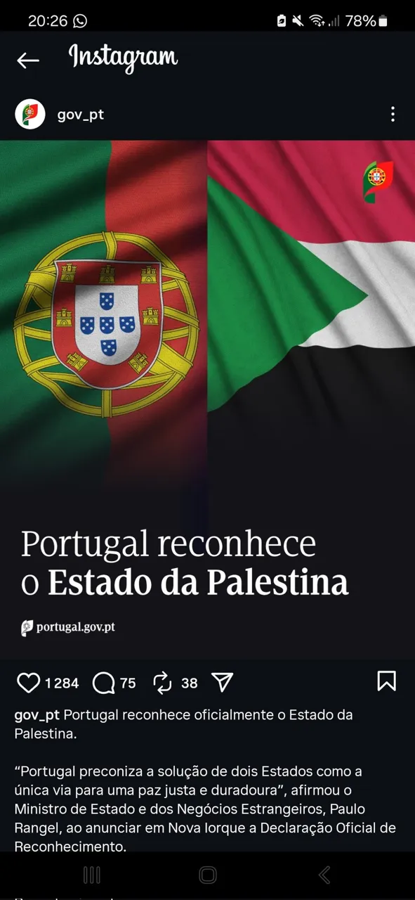 Portugalia a confundat steagul Palestinei cu cel sudanez într-un comunicat de recunoaștere a statului palestinian