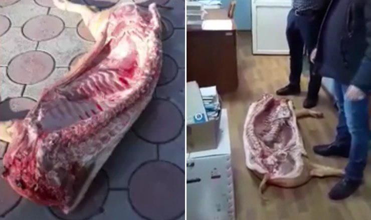 Отделение безопасности пищевых продуктов в Кагуле закидали мясом