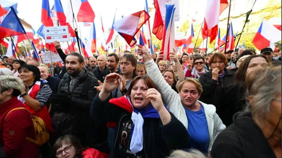 В Чехии прошли антиправительственные акции протеста