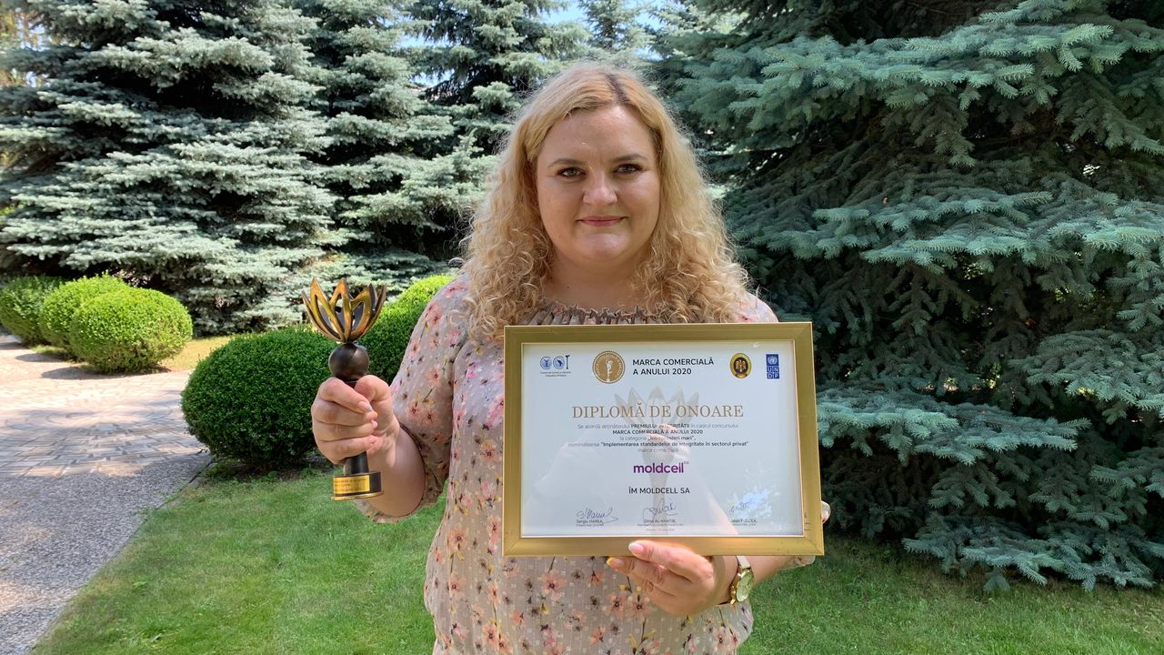 Компания Moldcell получила 5 премий на Конкурсе «Торговая марка 2020 года»