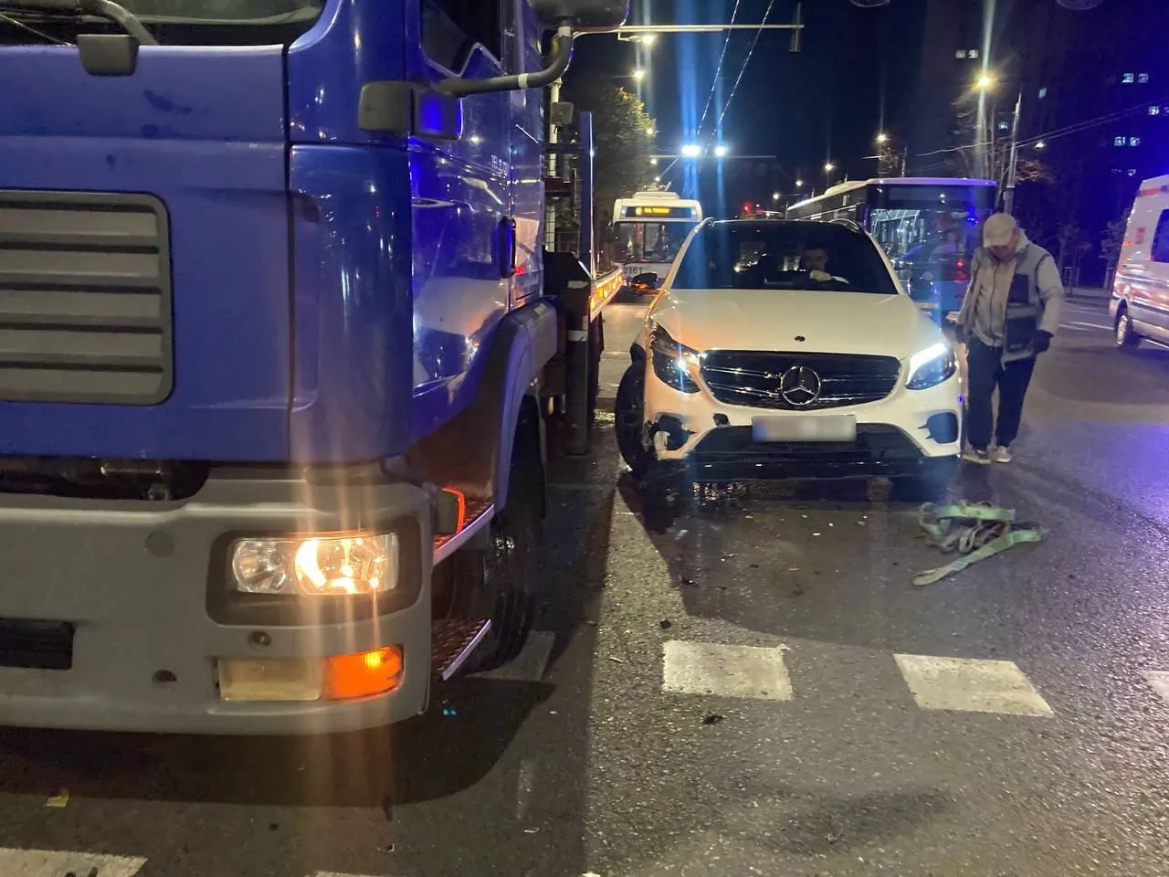 ДТП в центре Кишинева: столкнулись два автомобиля