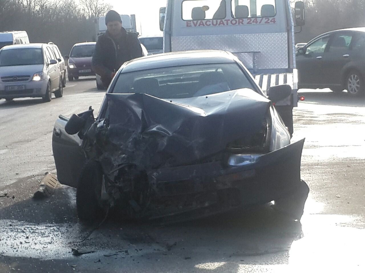 O adolescentă de 15 ani, transportată la spital în urma unui accident produs la intrarea în Stăuceni