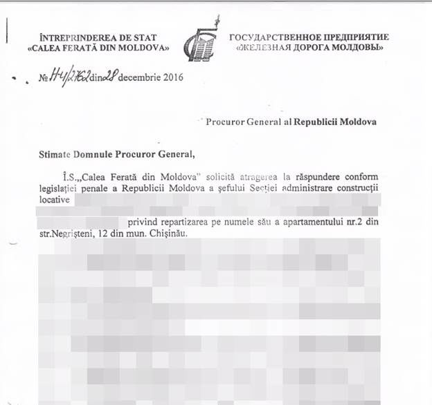 Procuratura a fost sesizată chiar de CFM despre intenția colegului lor