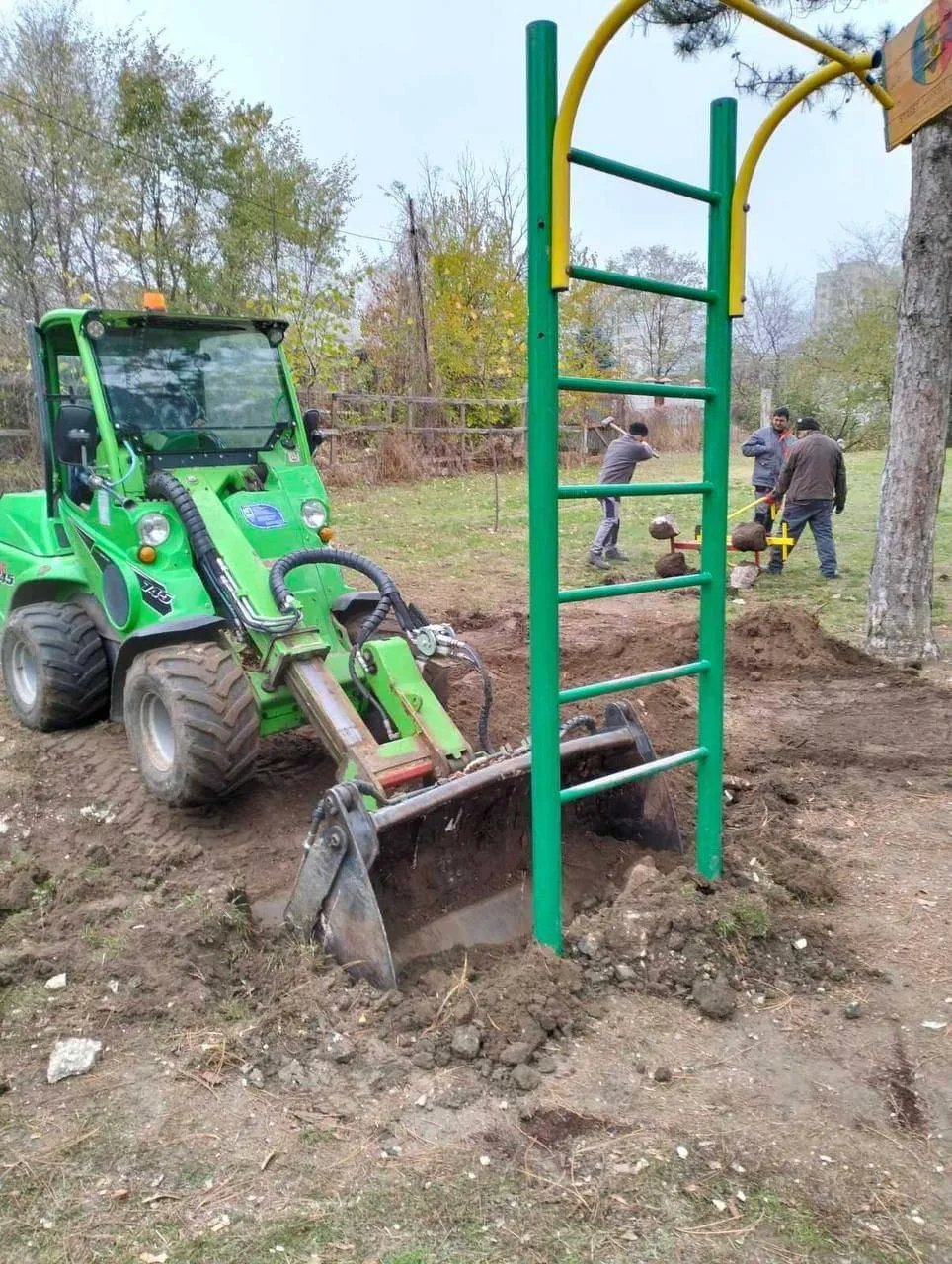 В Кишиневе обустраивают новый сквер на ул. Пушкинская горка