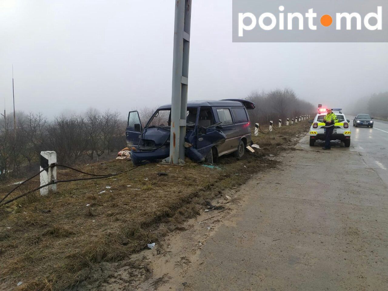 Серьезная авария в Страшенах: 4 человека доставлены в больницу