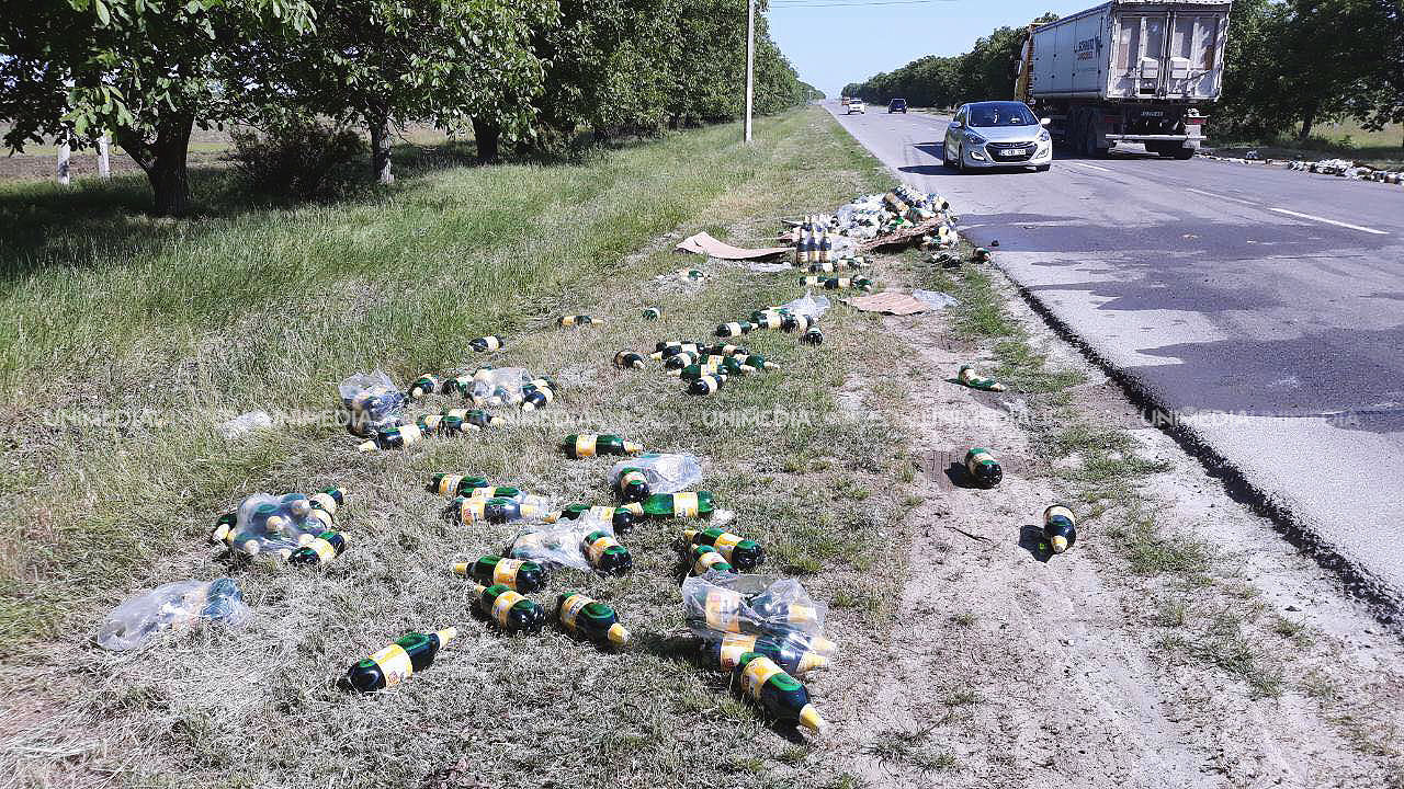 Одну из трасс Комратского района "накрыло" пивом