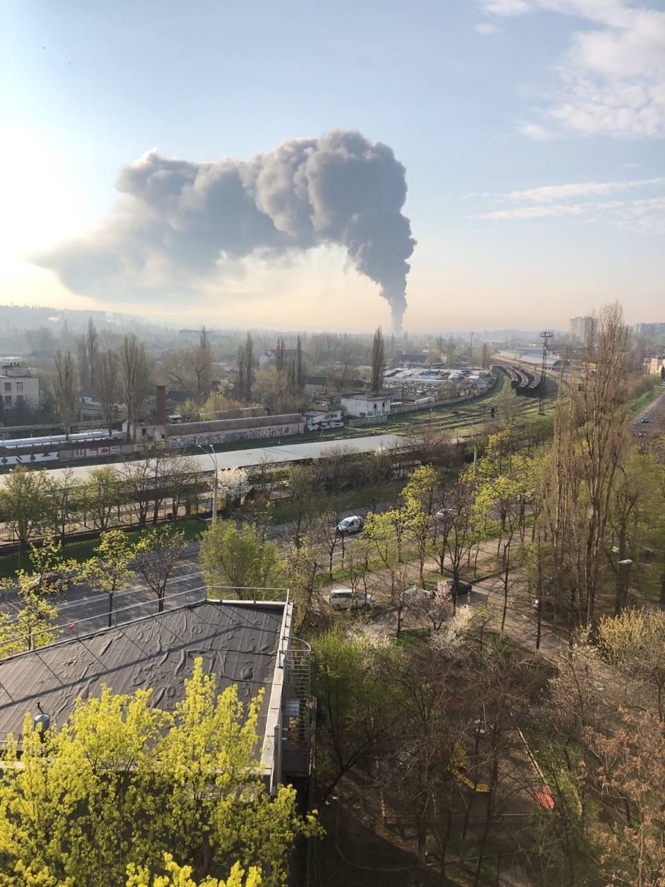 В Кишиневе произошел сильный пожар на складе с краской