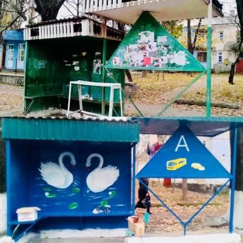 Сотрудники и заключенные Сорокской тюрьмы обустроили две городские остановки