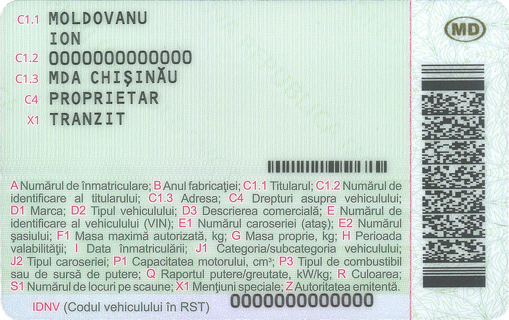 Cum vor arăta certificatele de tip nou de înmatriculare a mașinilor, care vor fi eliberate începând cu 1 martie