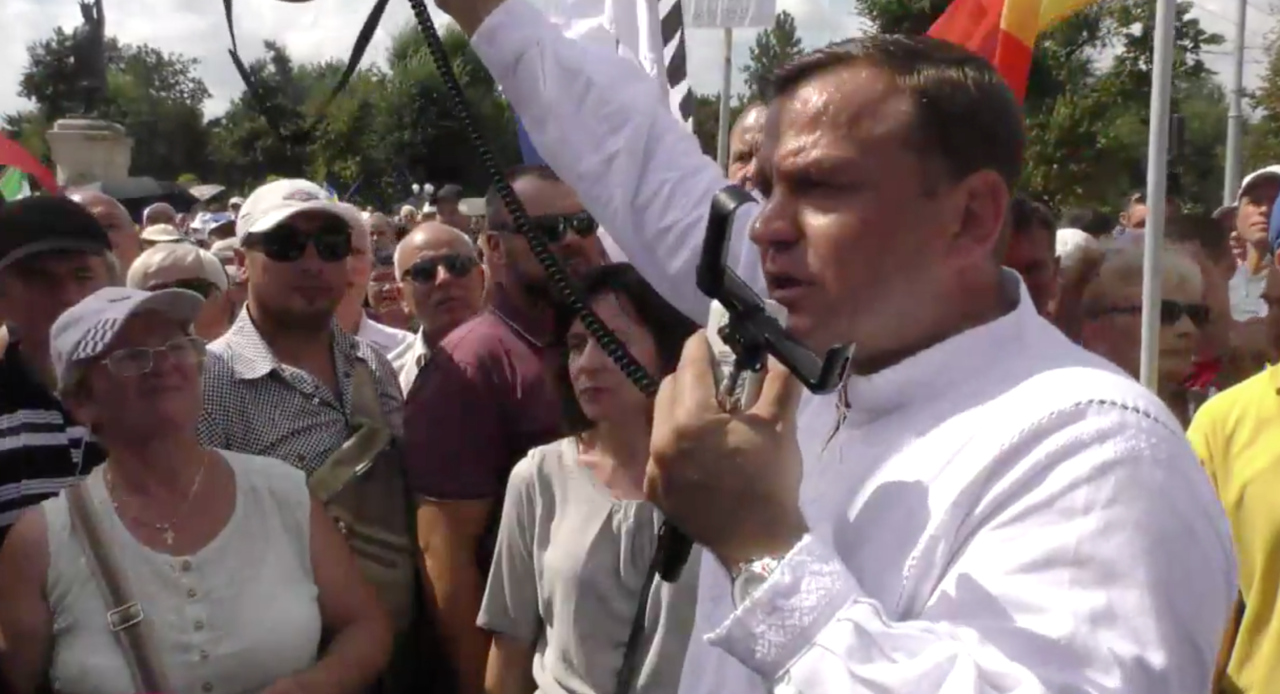 В центре Кишинева прошел протест
