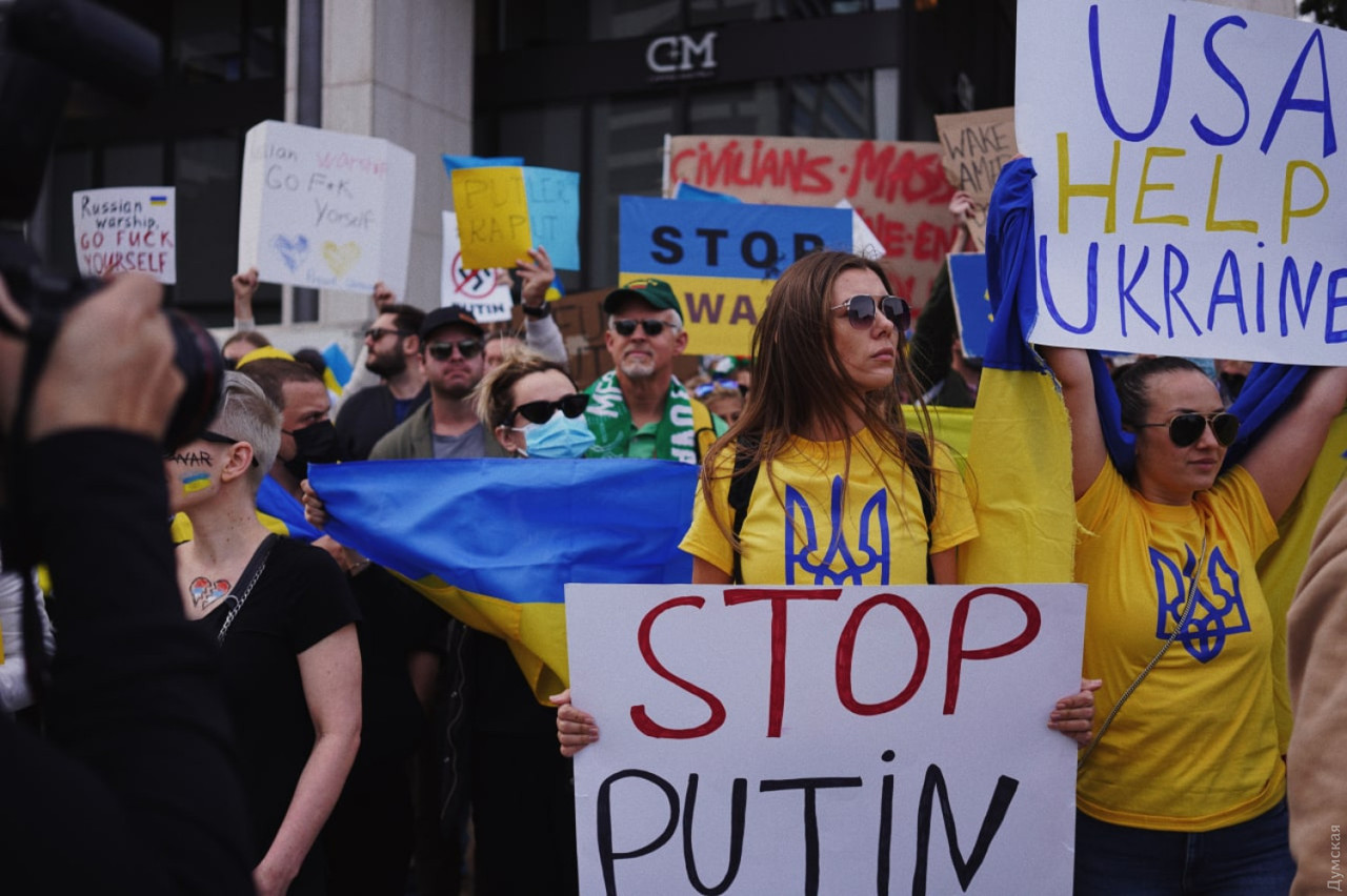 В Лос-Анджелесе прошел массовый митинг в поддержку Украины