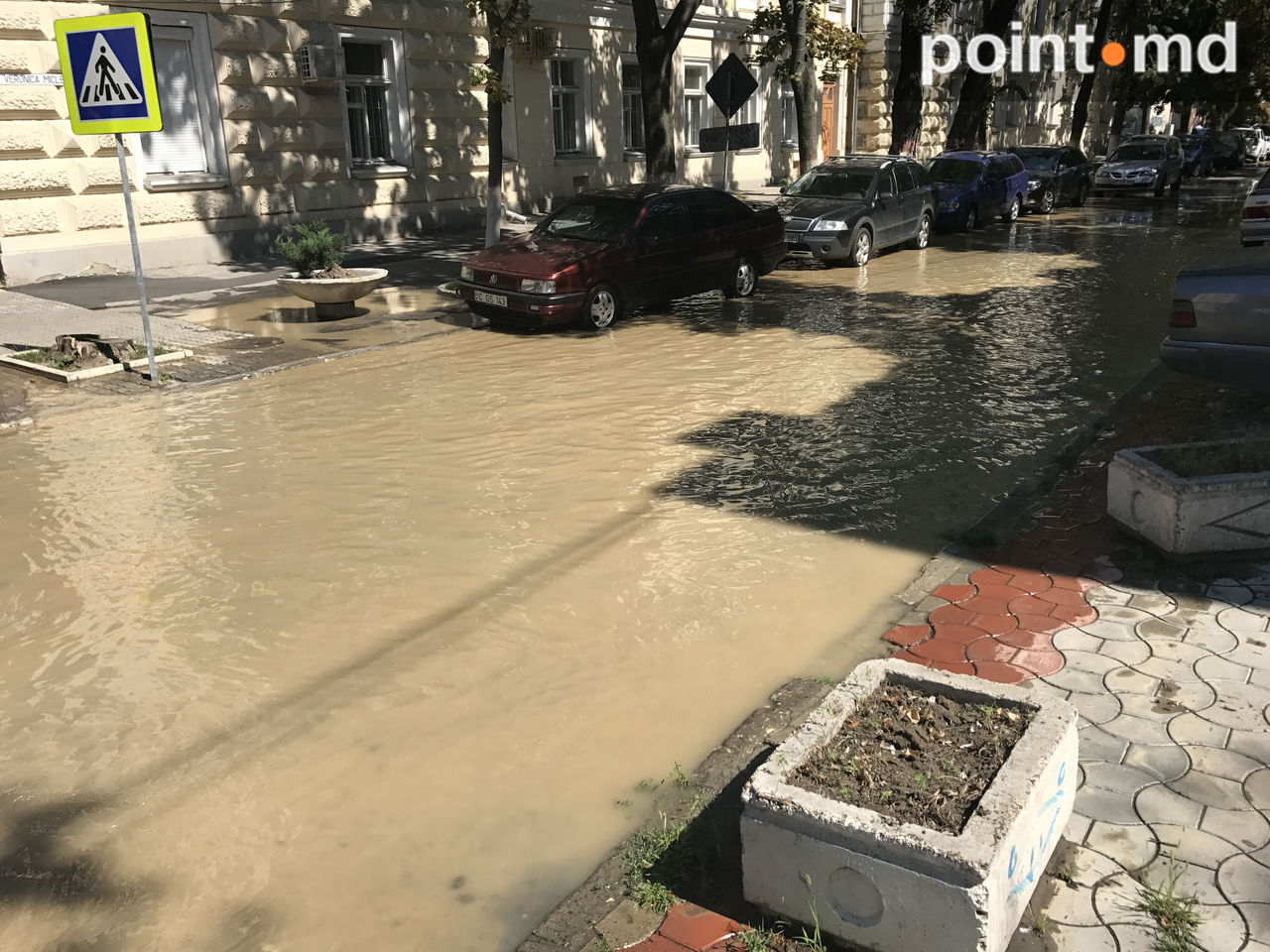 Рядом с примэрией Кишинева забил родник