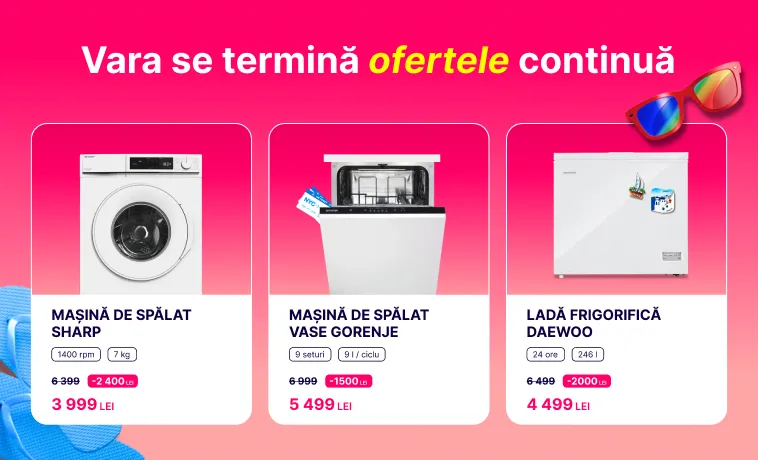 Enter: Vara se termină, dar ofertele continuă. Reduceri de până la 40% și credit 0%