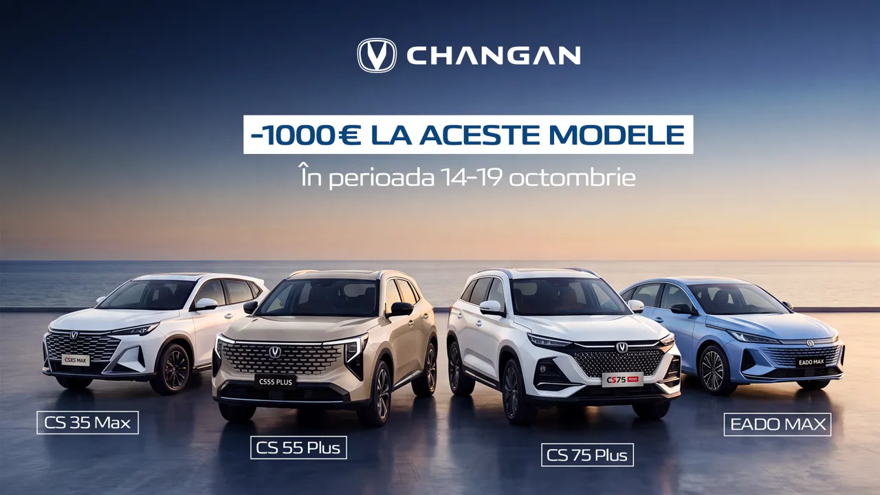 Changan Moldova: Скидки до 1000 € на бензиновые автомобили