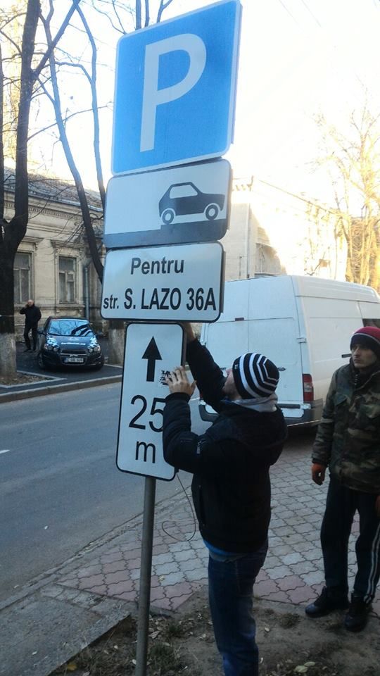 В центре Кишинева полиция демонтировала незаконные установки anti-parking
