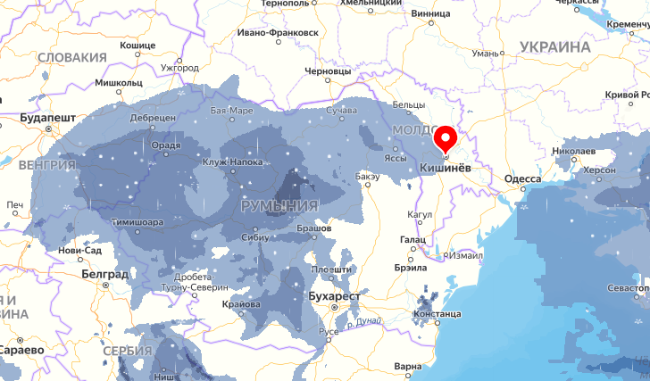 На Молдову обрушится снегопад
