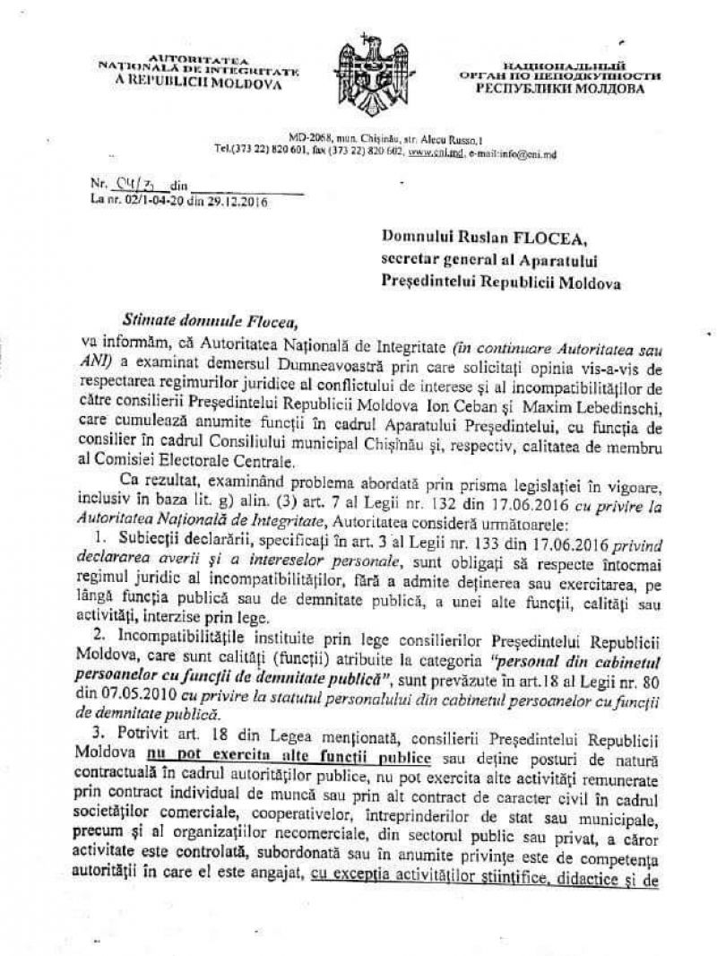 Motivele pentru care Ceban și-a dat demisia