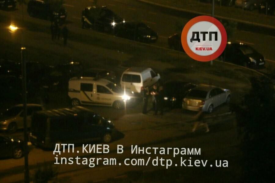 В Киеве выстрелили в лицо велосипедисту