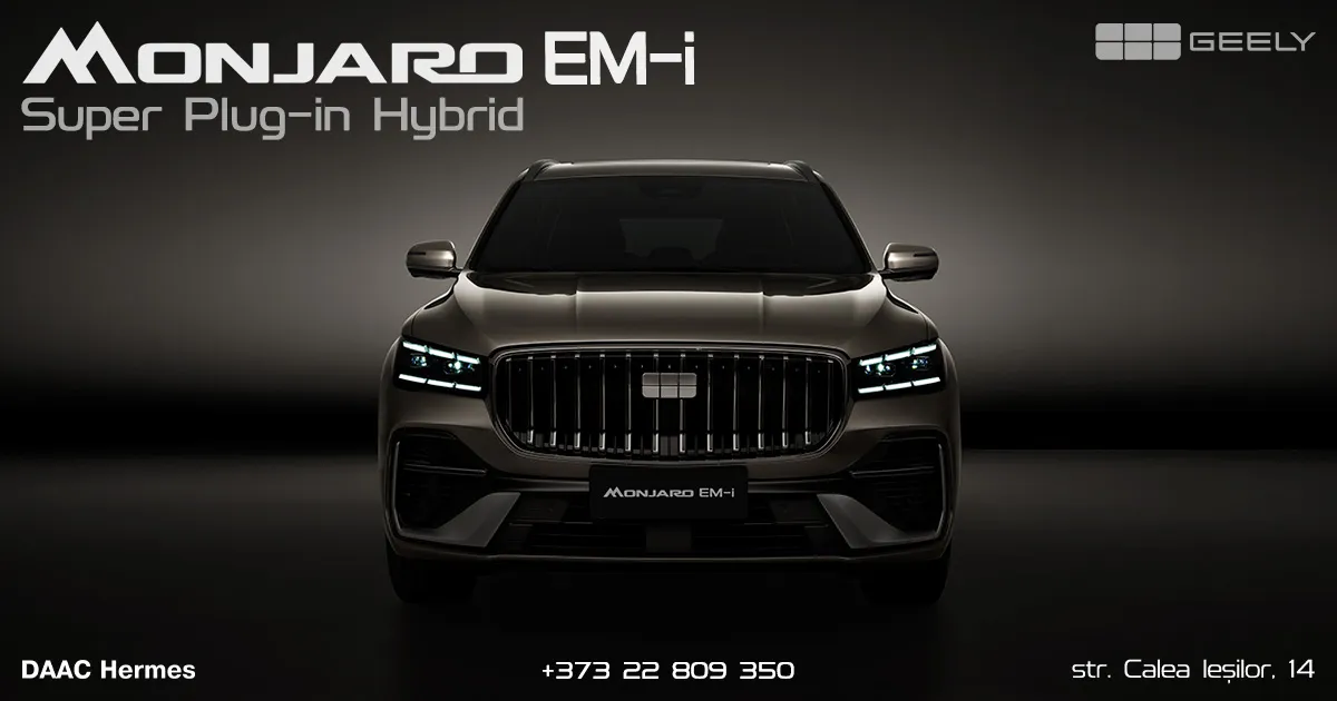 Geely Monjaro EM-i Super Plug-in Hybrid este deja în Moldova