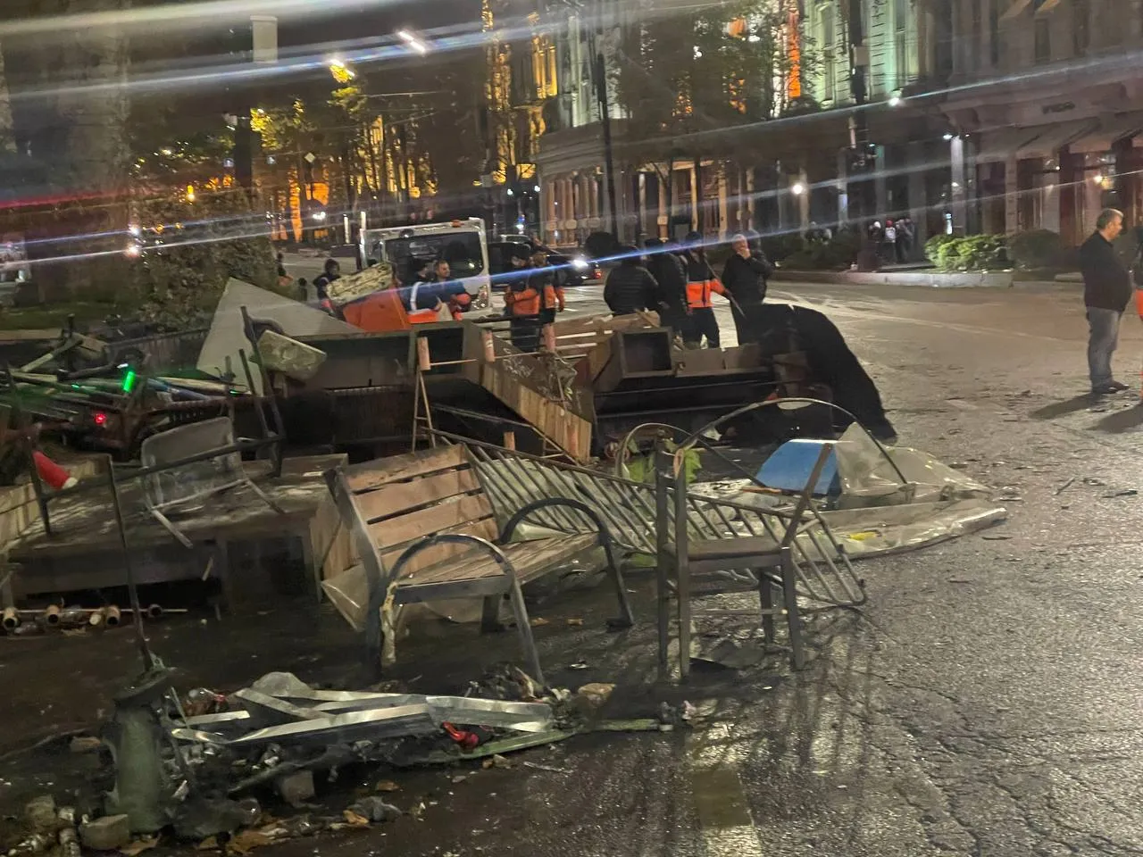 Poliția a efectuat rețineri drastice la protestul din Tbilisi