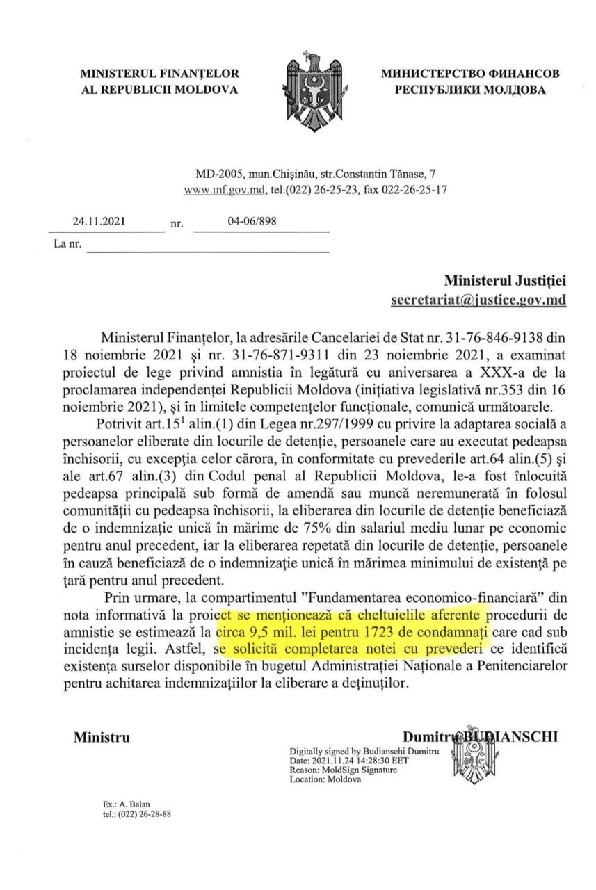 Peste 1.700 de deținuți urmau să fie eliberați în baza Legii amnistiei