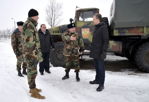 Batalionul 4 antiaerian al Regimentului de Rachete Antiaeriene, inspectat de ministrul Apărării